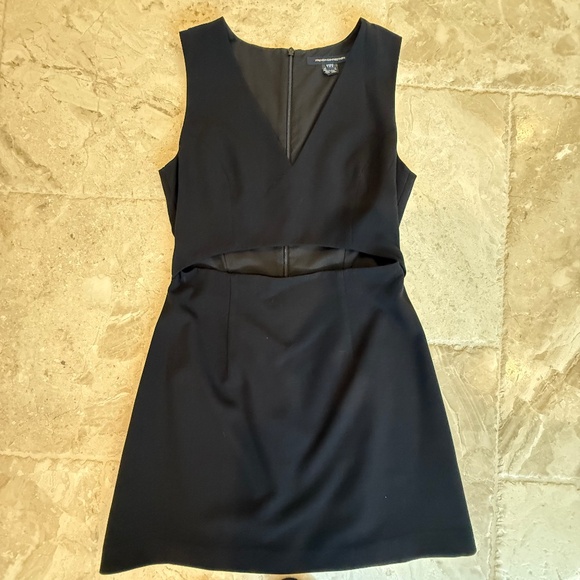French Connection Black Cut-Out Mini Dress (Size 8) - Picture 2 of 6